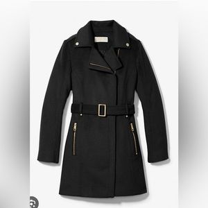 Michael Kors Wool Blend Belted Coat - NWOT